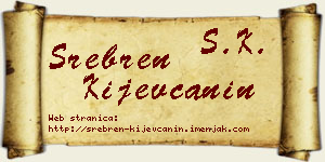 Srebren Kijevčanin vizit kartica
